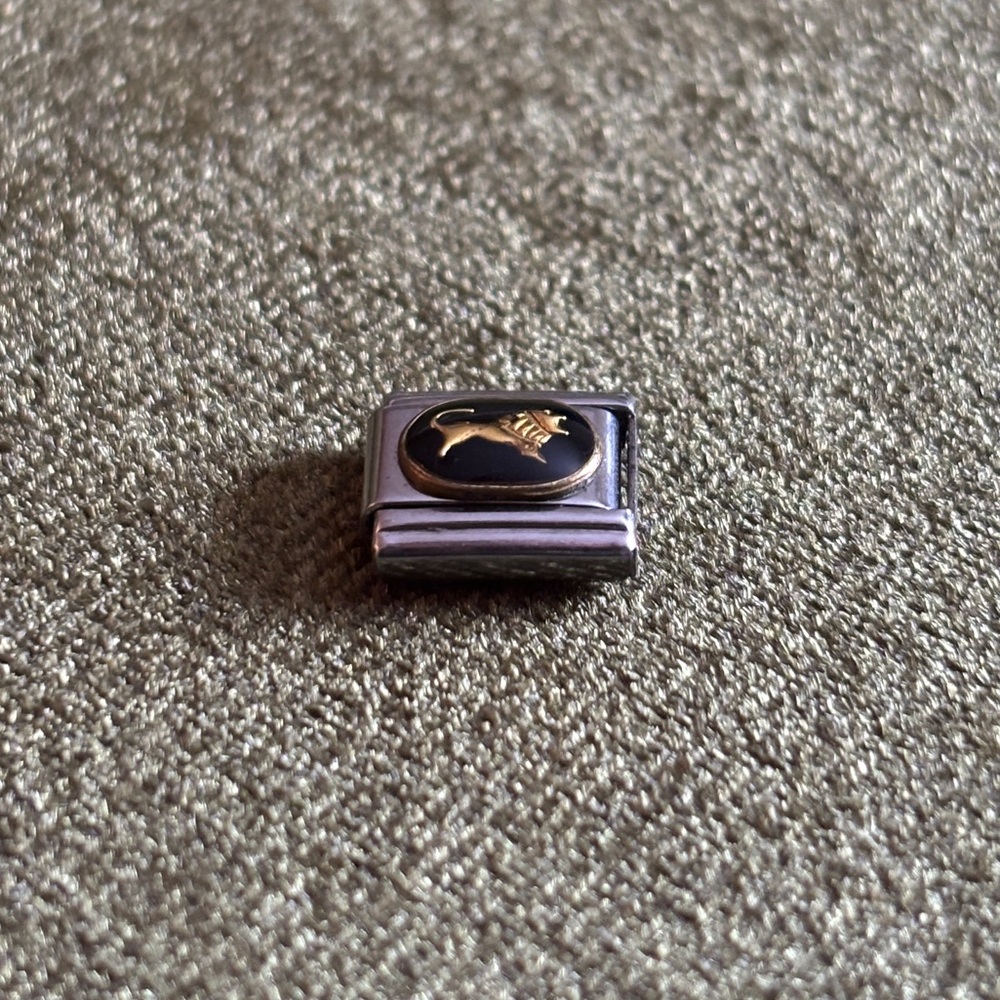 ♌️ Vintage Leo/Lion Italian bracelet single charm (2003)